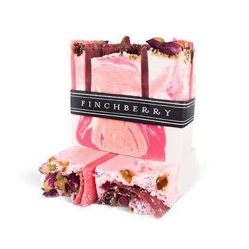 FinchBerry Soap Rosey Posey Handcrafted Artisan Vegan Soap by FinchBerry